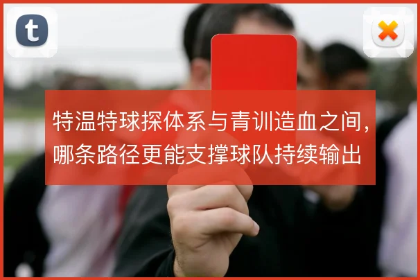 特温特球探体系与青训造血之间,哪条路径更能支撑球队持续输出