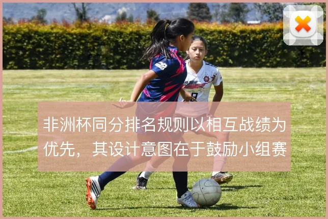 非洲杯同分排名规则以相互战绩为优先，其设计意图在于鼓励小组赛直接对话